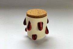 2019 Corked Pot - maroon and red