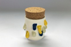 2019 Corked Pot - blue, yellow and white